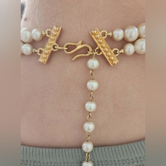 Vintage LCI Liz Claiborne pearl necklace - Picture 4 of 6